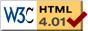 WC3 HTML 4.01 Valid